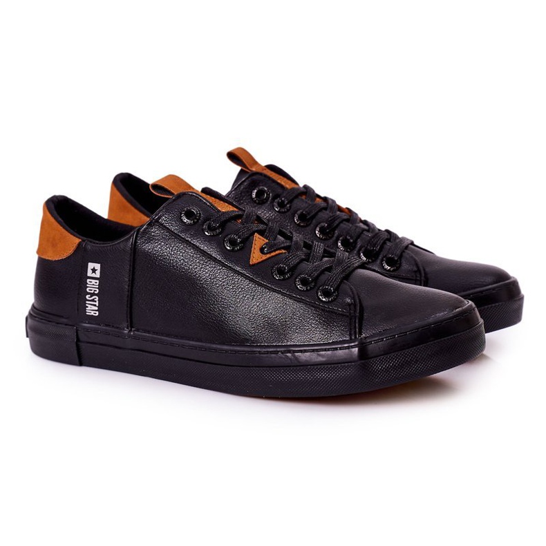 Men's Leather Sneakers Big Star GG174026 Black