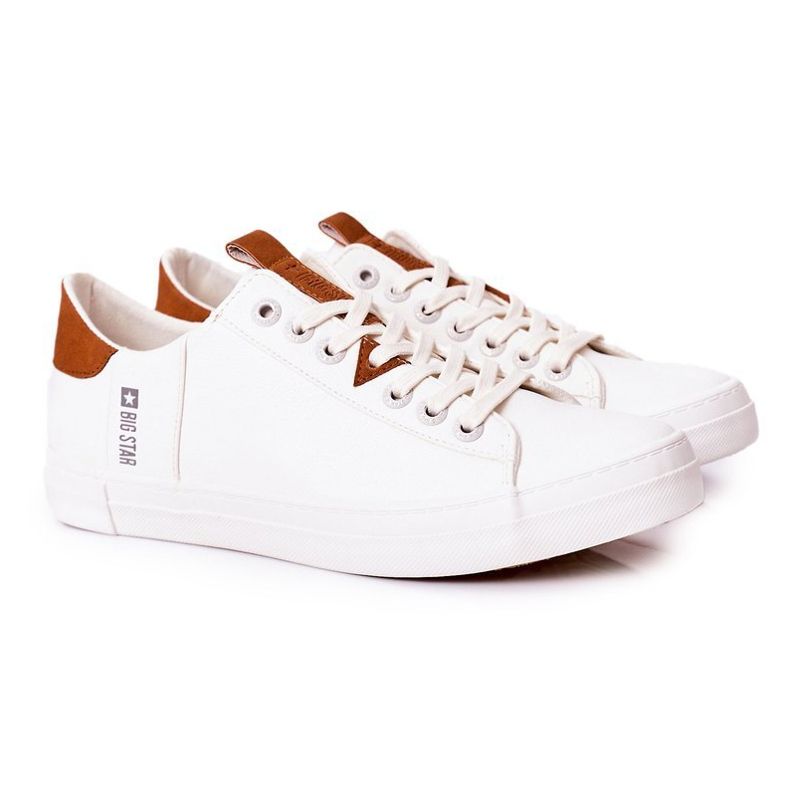 Men's Leather Sneakers Big Star GG174025 White
