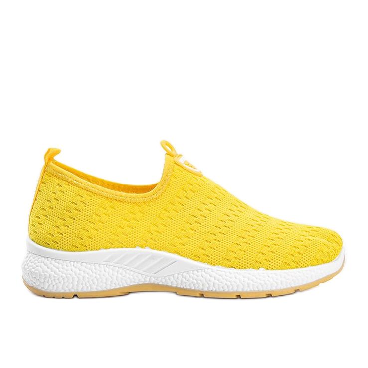 Yellow Marathon slip-on sports shoes