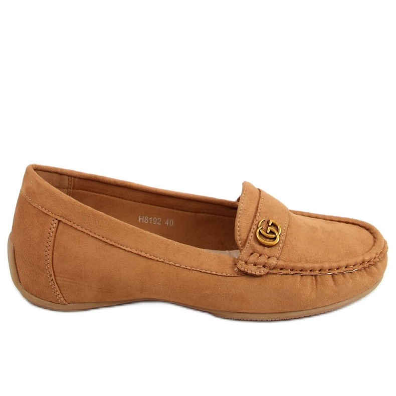 Moccasins for women camel H8192 Camel brown