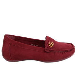 Women's burgundy loafers H8192 Burdeos red Women's burgundy loafers H8192 Burdeos red