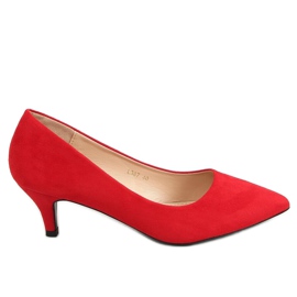 Women's high heels red L387 Red