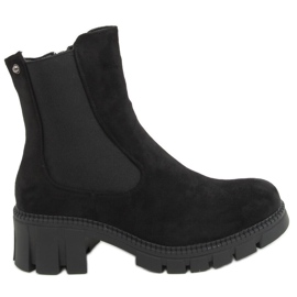 Black Chelsea boots for women JJ03P Black Black Chelsea boots for women JJ03P Black