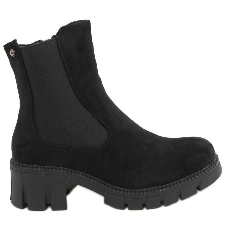 Black Chelsea boots for women JJ03P Black Black Chelsea boots for women JJ03P Black