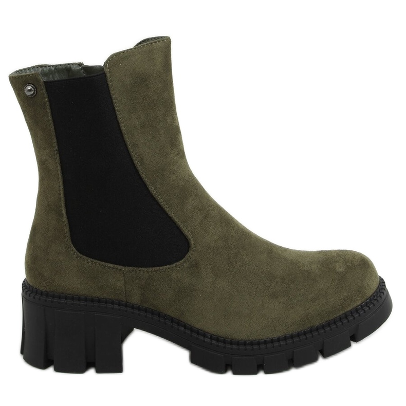 Green Chelsea boots for women JJ03P Green