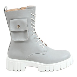 Gray Workers with a pocket UK50P L.GRAY grey