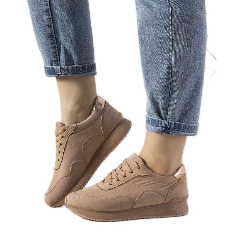 Pink Masandra sneakers beige