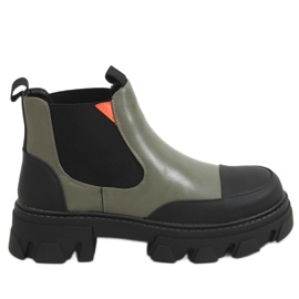 Green Chelsea boots for women NC1250P Green black Green Chelsea boots for women NC1250P Green black