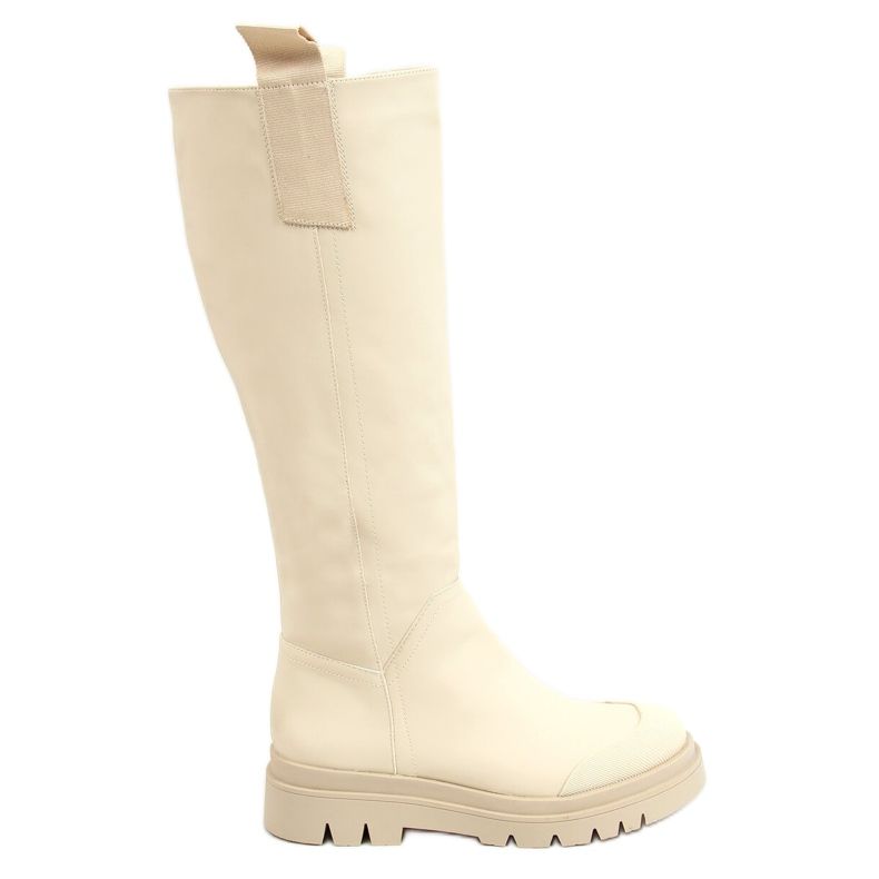 Women's beige riding boots QT27P Beige Women's beige riding boots QT27P Beige