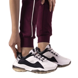 Black and white sneakers with ombre Laugh sole Black and white sneakers with ombre Laugh sole
