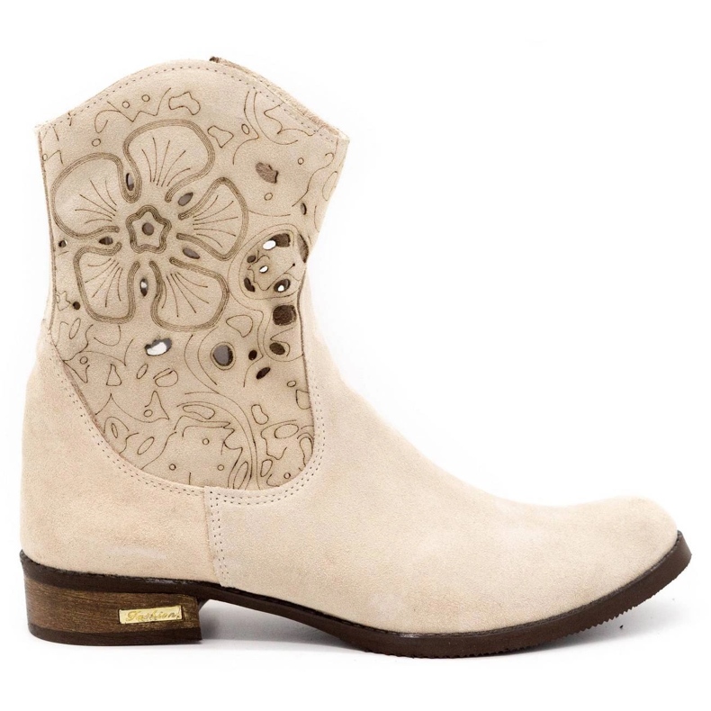 Olivier Comfortable Jess light beige openwork boots Olivier Comfortable Jess light beige openwork boots