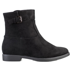 J. Star Black Ankle Boots