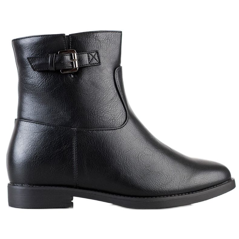 J. Star Black Ankle Boots