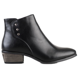 J. Star Casual Boots On A Low Post black J. Star Casual Boots On A Low Post black