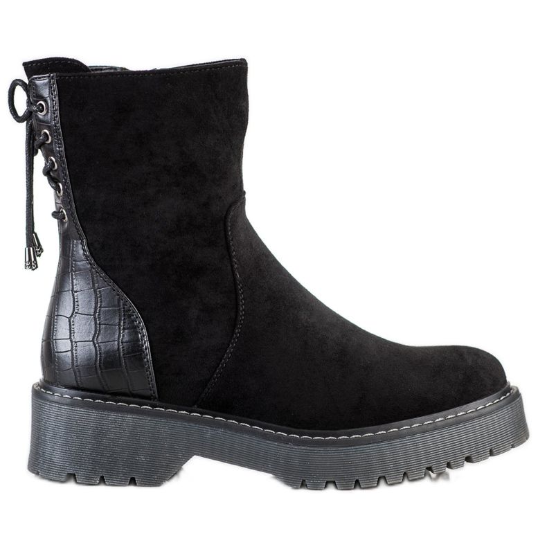 J. Star Suede Workers With Binding black