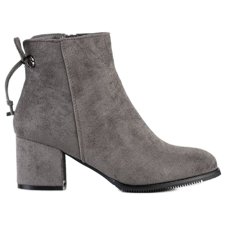 J. Star Boots With Binding grey