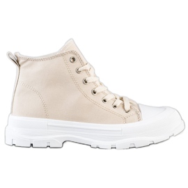 Goodin High Beige Sneakers