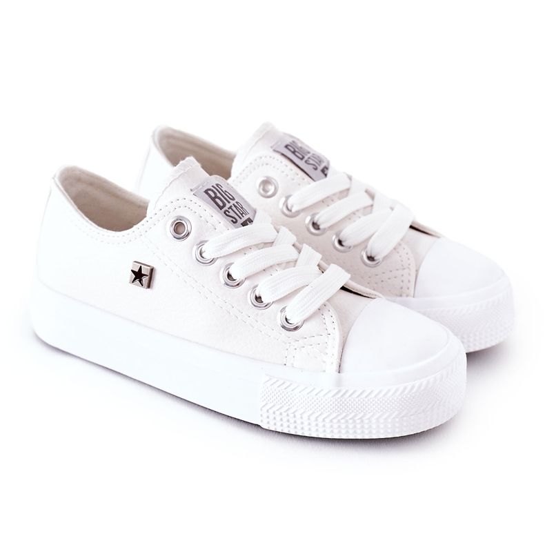 Children's Leather Sneakers Big Star FF374300 White