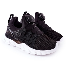Children's Sport Shoes With ABCKIDS Knob Black Children's Sport Shoes With ABCKIDS Knob Black