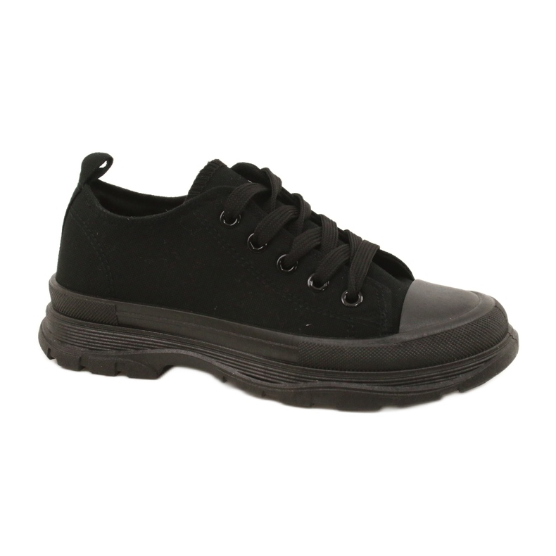 FR1 Children's Black Sneakers Travel Time