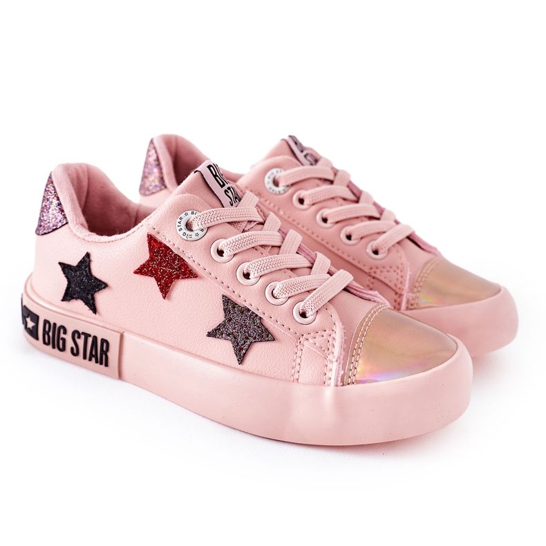 Children's Leather Sneakers Big Star II374033 Pink