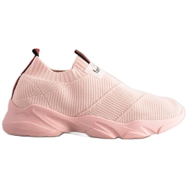 SHELOVET Pink Fashion Slip-On Sneakers