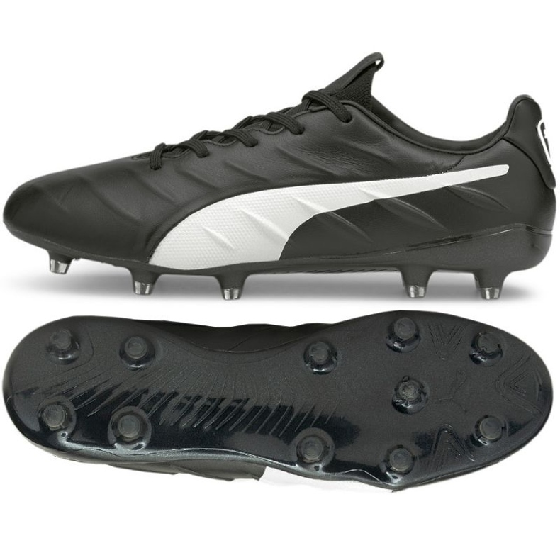 Puma King Platinum 21 FG/AG 106478 01 football shoes black black Puma King Platinum 21 FG/AG 106478 01 football shoes black black