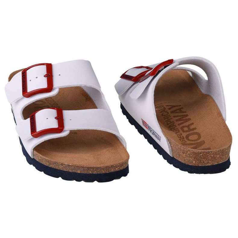 Geographical Norway Sandalias Bios Doble Hebilla flip-flops W GNW20417-17 white