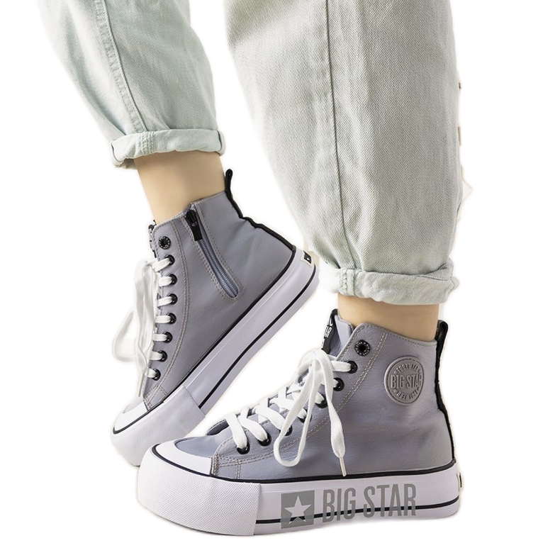 Gray Big Star women's sneakers from Balvin grey