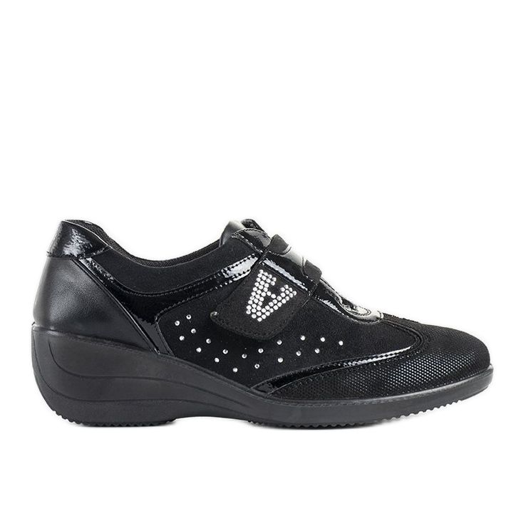 Black Merante wedge heels