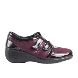 Maroon low wedges Tiffy red Maroon low wedges Tiffy red