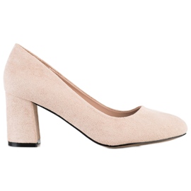 Sabatina Pumps On A Pillar beige