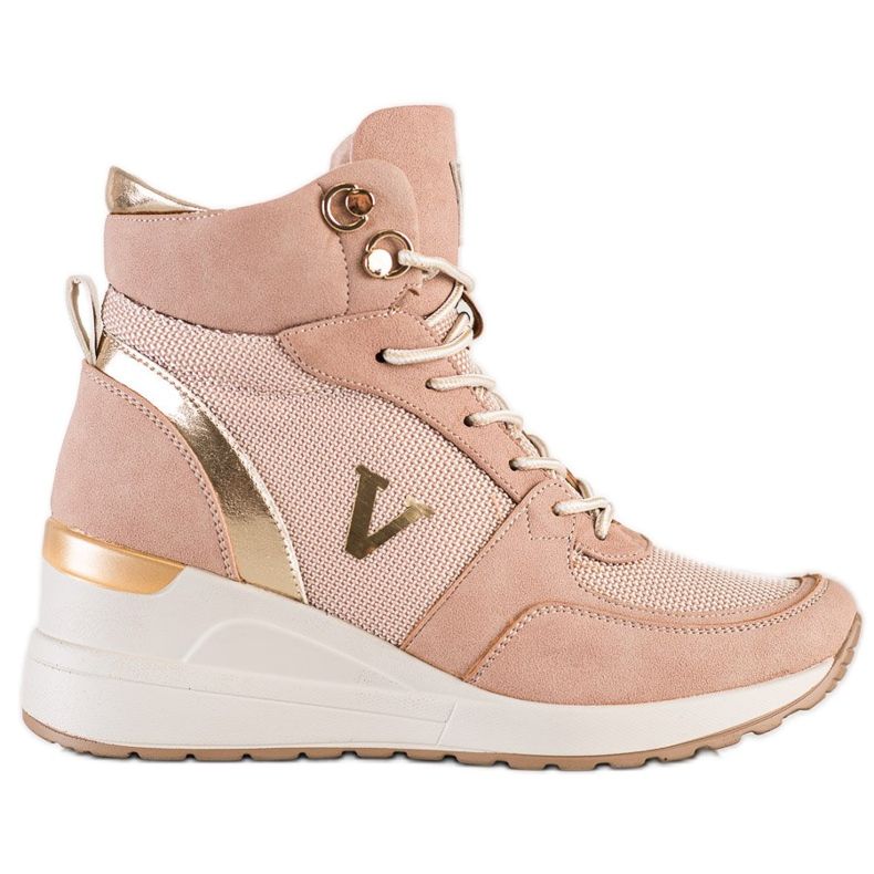 VINCEZA high sneakers pink