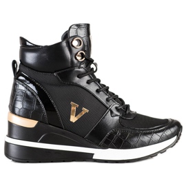 High VINCEZA Sneaekrsy black High VINCEZA Sneaekrsy black
