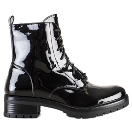 S. BARSKI Workers Made of Lacquered Eco Leather S.BARSKI black