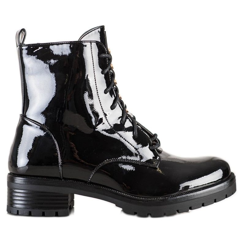 S. BARSKI Workers Made of Lacquered Eco Leather S.BARSKI black