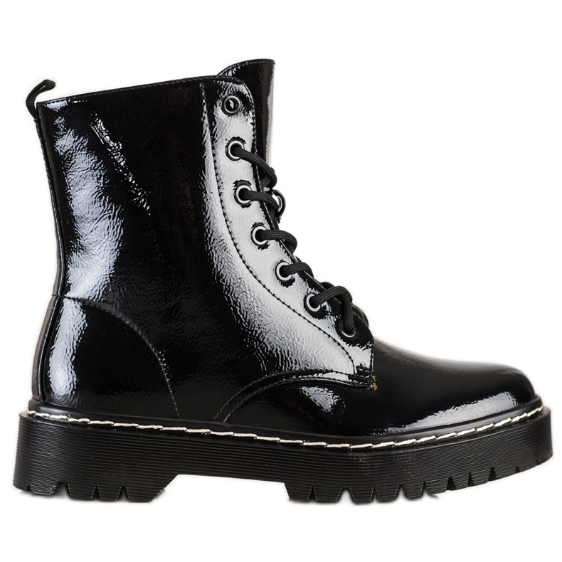 S. BARSKI Lace-up boots on the S.BARSKI platform black