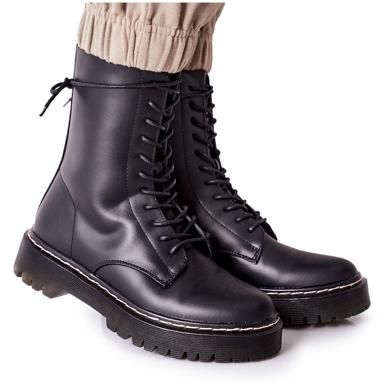 S.Barski Black Corydon Women's Workers Boots