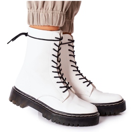 S.Barski White Corydon Women's Workers Boots