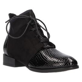 Women's Boots Leather Filippo Black DBT3034 / 21 BK