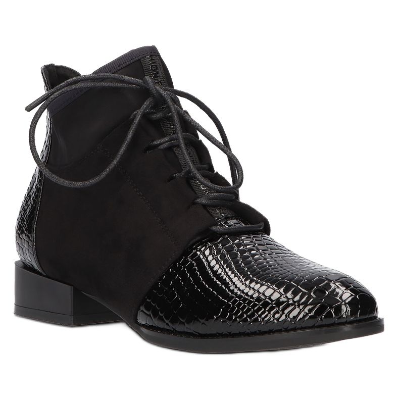 Women's Boots Leather Filippo Black DBT3034 / 21 BK