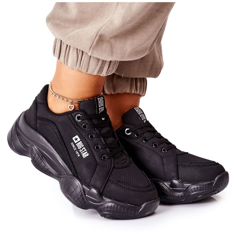 Women's sports shoes Memory Foam Big Star II274356 Black