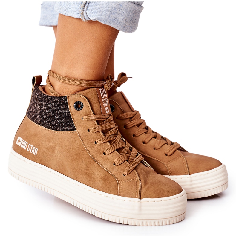 High Insulated Sneakers Big Star II274145 Camel brown