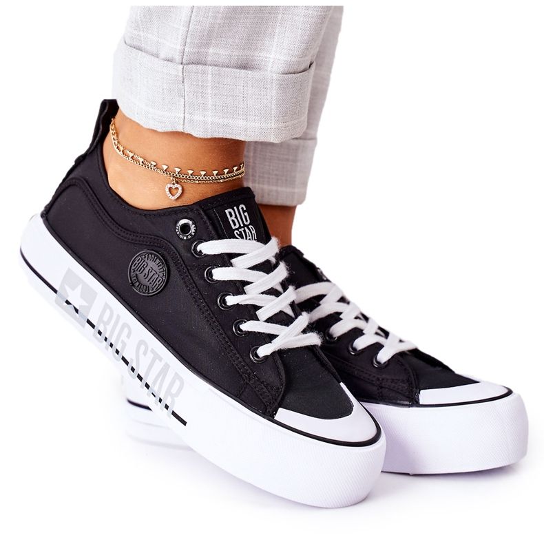 Sneakers On The Big Star II274019 Black Platform