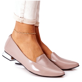 Moccasins On Silver Heel Laura Messi 2013 Cappuccino multicolored