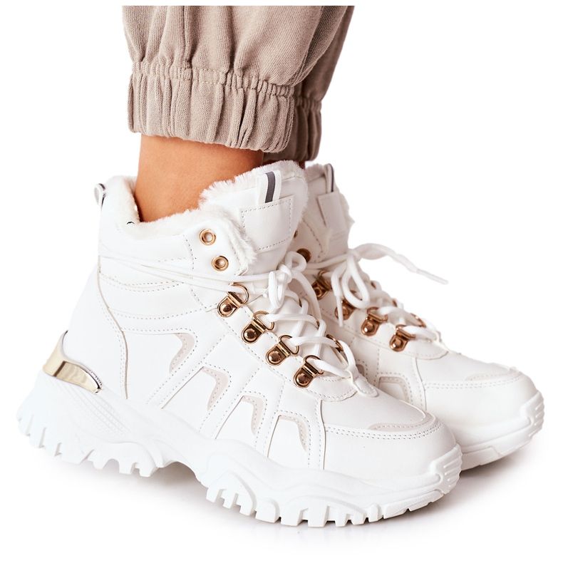 BM Women's White Insulated Boots Hareshaw
