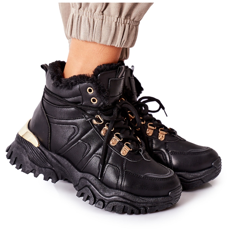 BM Women's Hareshaw Black Insulated Trappers BM Women's Hareshaw Black Insulated Trappers