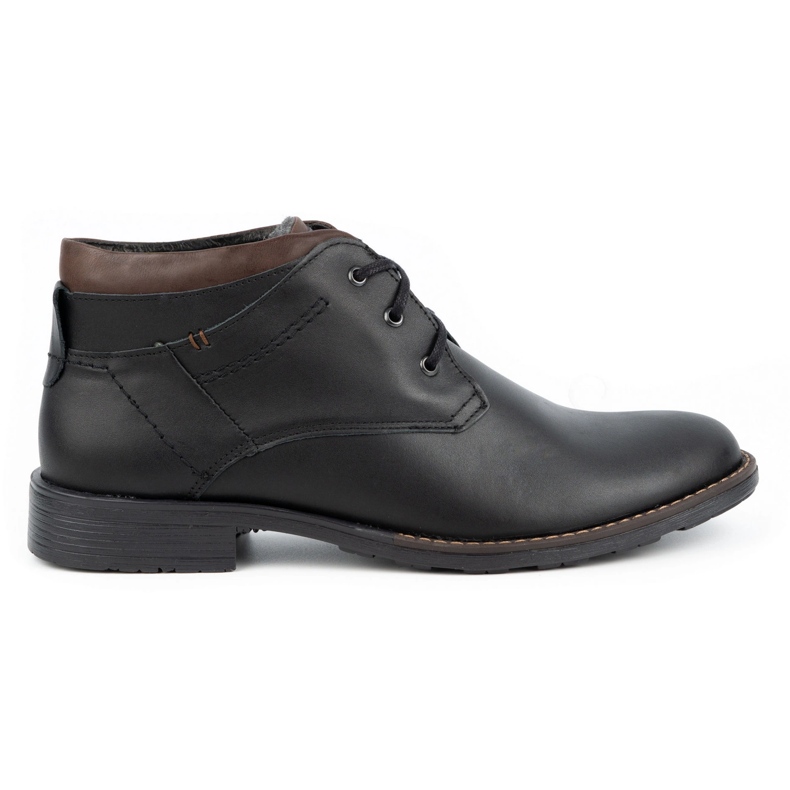Polbut Black men's insulated shoes J38S