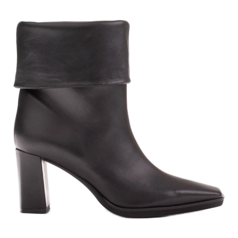 Marco Shoes Elegant Loren boots with a wrapped collar black