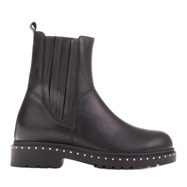 Marco Shoes Costanza boots with silver studs black